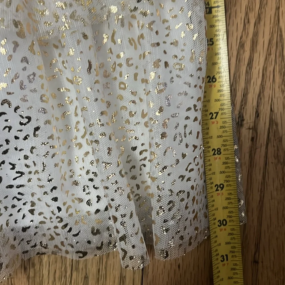 THE CHILDREN’S PLACE KIDS ELEGANT TIERED GOLD & CREAM DRESS SIZE‎ 10/12